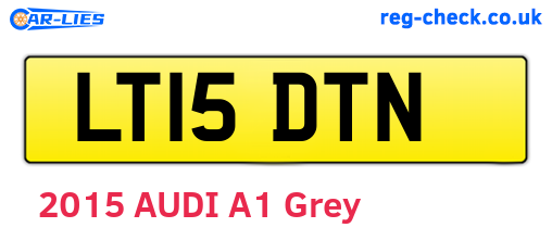 LT15DTN are the vehicle registration plates.