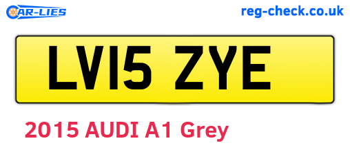 LV15ZYE are the vehicle registration plates.