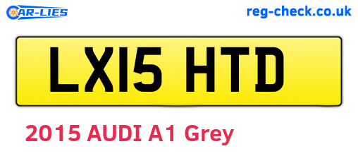 LX15HTD are the vehicle registration plates.