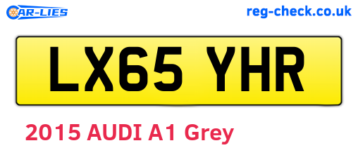 LX65YHR are the vehicle registration plates.