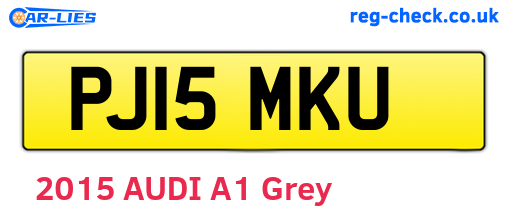 PJ15MKU are the vehicle registration plates.