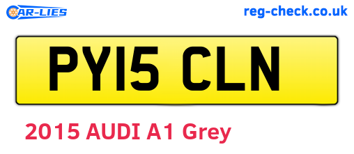 PY15CLN are the vehicle registration plates.