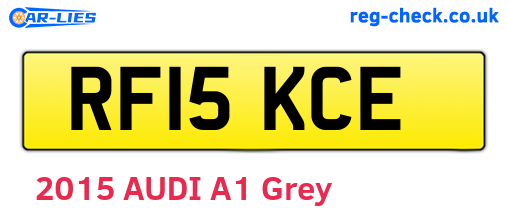 RF15KCE are the vehicle registration plates.