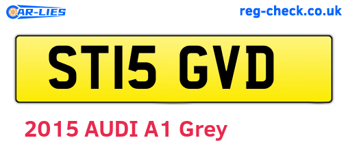 ST15GVD are the vehicle registration plates.