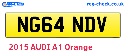 NG64NDV are the vehicle registration plates.