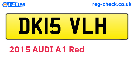 DK15VLH are the vehicle registration plates.