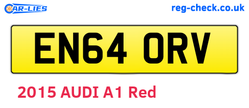 EN64ORV are the vehicle registration plates.