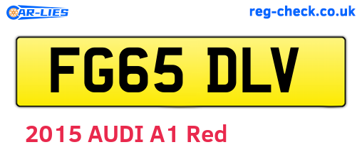 FG65DLV are the vehicle registration plates.