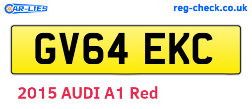 GV64EKC are the vehicle registration plates.