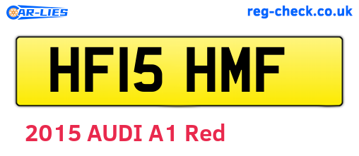 HF15HMF are the vehicle registration plates.