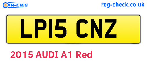 LP15CNZ are the vehicle registration plates.