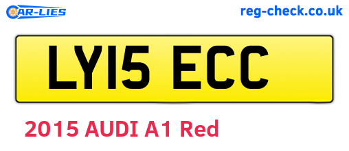 LY15ECC are the vehicle registration plates.