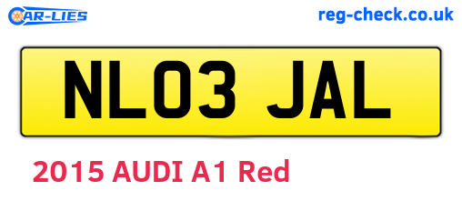 NL03JAL are the vehicle registration plates.