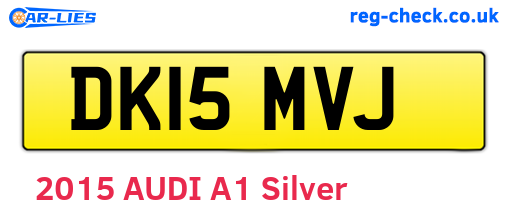 DK15MVJ are the vehicle registration plates.