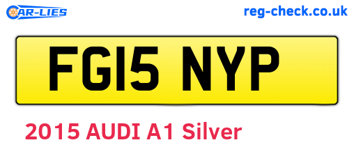 FG15NYP are the vehicle registration plates.