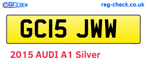 GC15JWW are the vehicle registration plates.