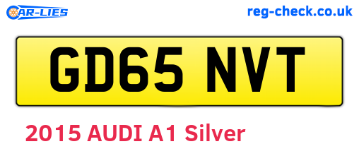 GD65NVT are the vehicle registration plates.