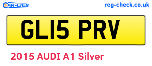 GL15PRV are the vehicle registration plates.