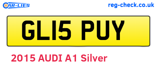 GL15PUY are the vehicle registration plates.