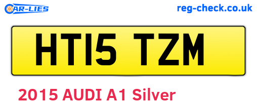 HT15TZM are the vehicle registration plates.