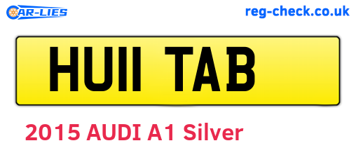 HU11TAB are the vehicle registration plates.
