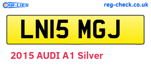 LN15MGJ are the vehicle registration plates.
