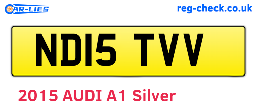 ND15TVV are the vehicle registration plates.