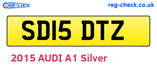 SD15DTZ are the vehicle registration plates.