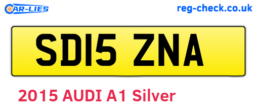 SD15ZNA are the vehicle registration plates.