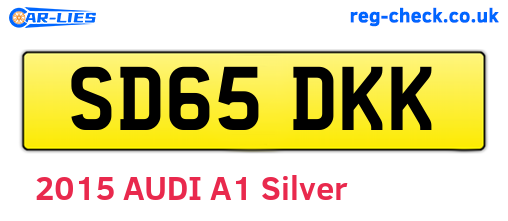 SD65DKK are the vehicle registration plates.