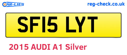 SF15LYT are the vehicle registration plates.