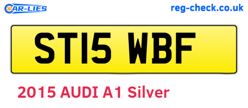 ST15WBF are the vehicle registration plates.