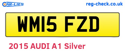WM15FZD are the vehicle registration plates.