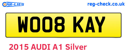 WO08KAY are the vehicle registration plates.