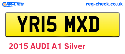 YR15MXD are the vehicle registration plates.