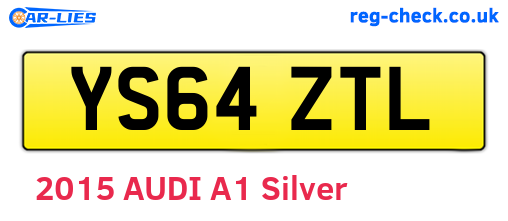 YS64ZTL are the vehicle registration plates.