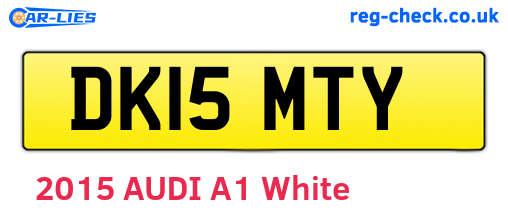 DK15MTY are the vehicle registration plates.