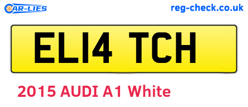 EL14TCH are the vehicle registration plates.