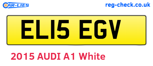 EL15EGV are the vehicle registration plates.