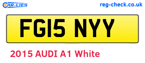 FG15NYY are the vehicle registration plates.