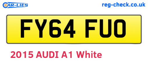 FY64FUO are the vehicle registration plates.