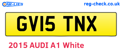 GV15TNX are the vehicle registration plates.