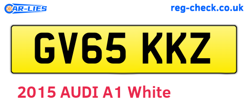 GV65KKZ are the vehicle registration plates.