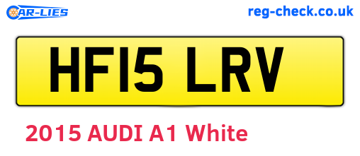 HF15LRV are the vehicle registration plates.