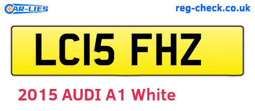 LC15FHZ are the vehicle registration plates.