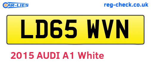 LD65WVN are the vehicle registration plates.