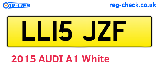 LL15JZF are the vehicle registration plates.