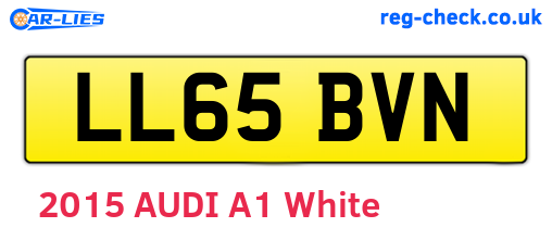 LL65BVN are the vehicle registration plates.
