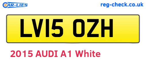 LV15OZH are the vehicle registration plates.