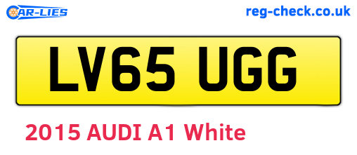 LV65UGG are the vehicle registration plates.